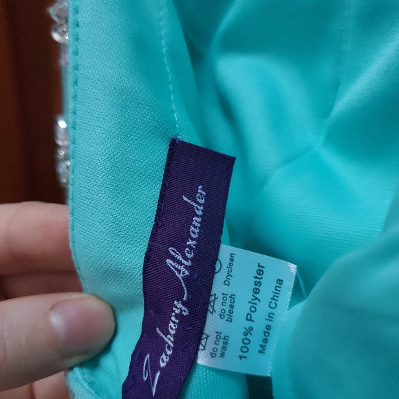 Aqua Prom Dress - Picture 2 of 6